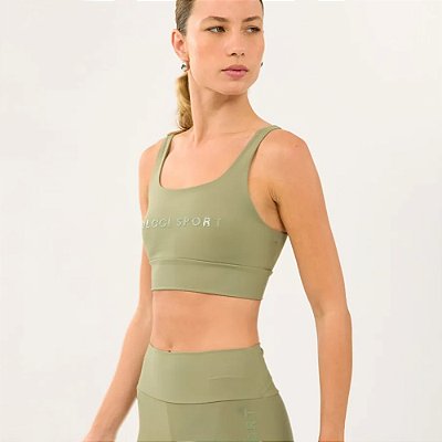 Top Colcci Malha Sport OU26 Feminino Verde Tisane