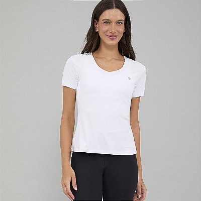 T-Shirt Alto Giro Eterna Gola V Alongada PR26 Branco Óptico