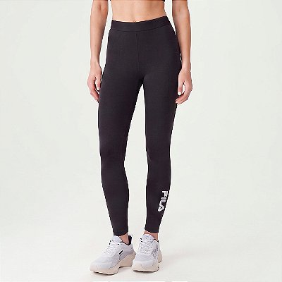 Legging Fila Train Elastic Vi Feminina Preto/Branco