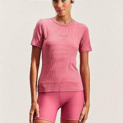 Blusa Colcci Slim Manhattan Canelada PR27 Rosa Glitch