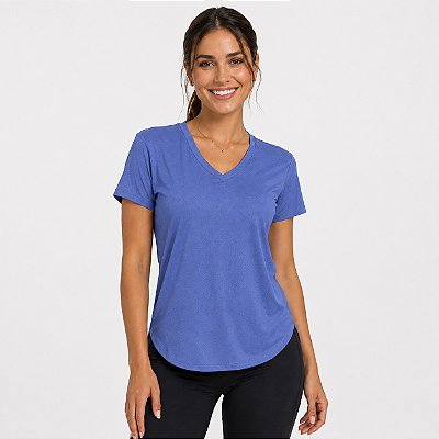 Camiseta Fila Crepe Flow Feminina Marinho Carbono