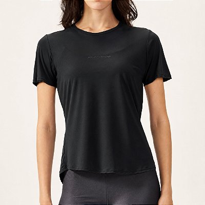 Blusa Colcci New Comfort Fit Performace PR27 Preto Pace