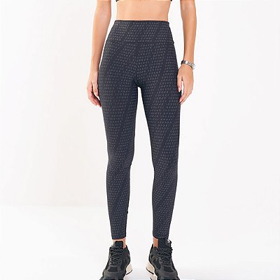 Calça Legging Colcci Estampada Trainer Perfect Fit Preto