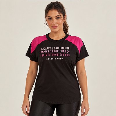 Camiseta Colcci Comfort Feminina Preto