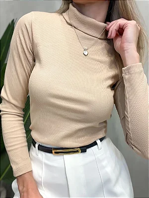 Blusa Feminina em Ribana Manga Longa Cacharrel Morgana Ref. 933