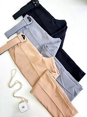 Calça Feminina em Alfaiataria Skinny Sirlene Ref. 636