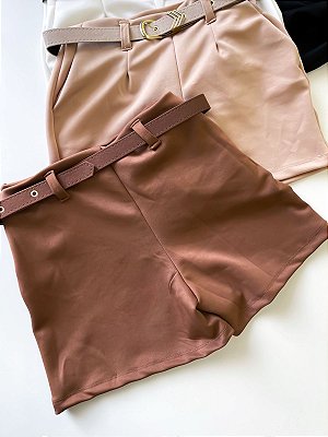 Shorts em Neoprene com Cinto Juliana Ref. 1724