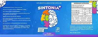 MEMÓRIA/TDAH - Sintonia+ (240 Cápsulas) - 3 UNIDADES