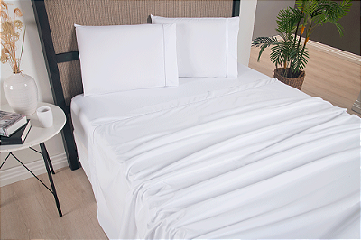 Jogo de Lençol Versatile Ponto Palito Completo 4 Peças King Micropercal