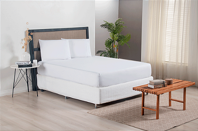 Jogo de Lençol Versatile Ponto Palito Simples 3 Peças Casal Micropercal