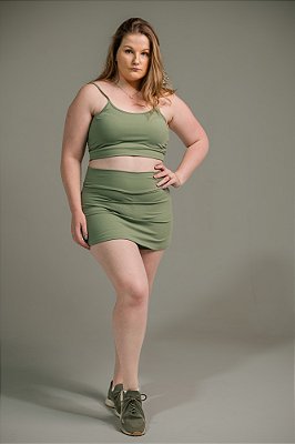 Short Saia Feminino Liso Aerobic