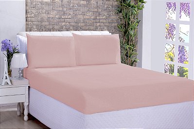 Lençol Microfibra Avulso King Rosê