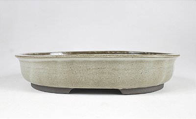 OV015 A Esmaltado - Vaso Oval - 34 x 25 x 6,5 cm