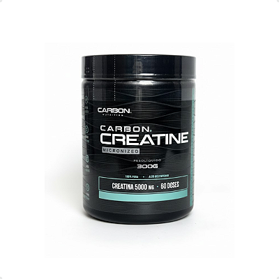 Carbon Creatine Micronized 300g - 100% Pura - 60 Doses