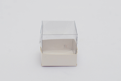 Caixa Com Tampa Pet e Fundo Cartão Triplex Branco 5X5X5/2 - Kit Com 500 Unidades - Pedidos acima de 1.000 unidades possuem condições comerciais especiais. Consulte nossa equipe.