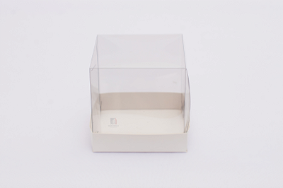 Caixa Com Tampa Pet e Fundo Cartão Triplex Branco 8.5X8.5X8.5/2 - Kit Com 500 Unidades - Pedidos acima de 1.000 unidades possuem condições comerciais especiais. Consulte nossa equipe.