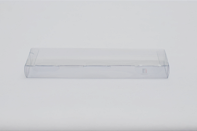 Caixa em PET Modelo 1 FL – Folha Única que Monta a Caixa (Alta Transparência) 7X3X20 - Kit Com 500 Unidades - Pedidos acima de 1.000 unidades possuem condições comerciais especiais. Consulte nossa equipe.
