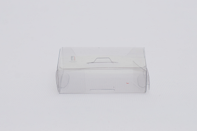 Caixa em PET Modelo 1 FL – Folha Única que Monta a Caixa (Alta Transparência) 9.8X5.9X3 - Kit Com 500 Unidades - Pedidos acima de 1.000 unidades possuem condições comerciais especiais. Consulte nossa equipe.