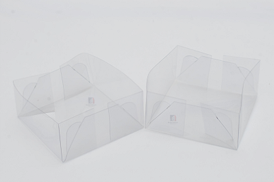 Caixa em PET Transparente Tampa e Fundo Separados 13X13X6 – Kit Com 500 Unidades - Pedidos acima de 1.000 unidades possuem condições comerciais especiais. Consulte nossa equipe.