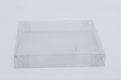 Caixa em PET Transparente Tampa e Fundo Separados 26X23X4 – Pacote com 500 Unidades