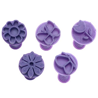 Carimbo 5028 - Marcador Brigadeiro - Flores e Borboletas