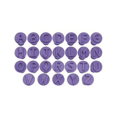 Carimbo 5054 - Marcador Brigadeiro - Alfabeto Bastão Maiúsc.