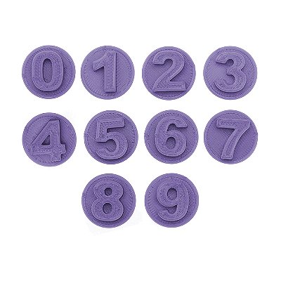 Carimbo 5056 - Marcador Brigadeiro - Números Bastão Flexarte