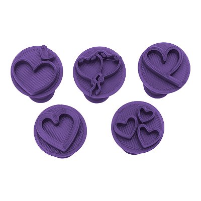 Carimbo 5075 - Marcador Brigadeiro - Corações - Flexarte