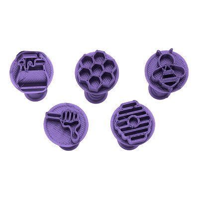 Carimbo 5091 - Marcador Brigadeiro Colmeia de Abelha Flexart