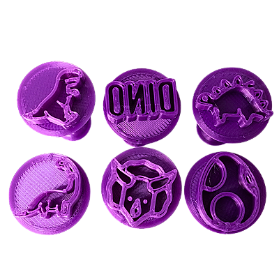 Carimbo 5102 - Marcador Brigadeiro - Dino - Flexarte