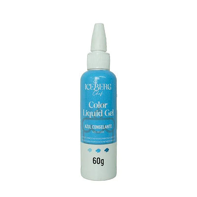 Corante Azul Congelante Liquid Gel 60g - Iceberg Chef Original