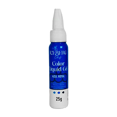 Corante Azul Royal Liquid Gel 25g Iceberg Chef Original