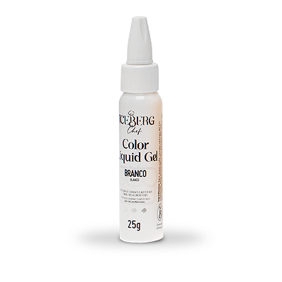 Corante Branco Liquid Gel 25g Iceberg Chef Original