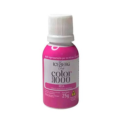 Corante Color 1000 ROSA 25g - Iceberg - Flexarte