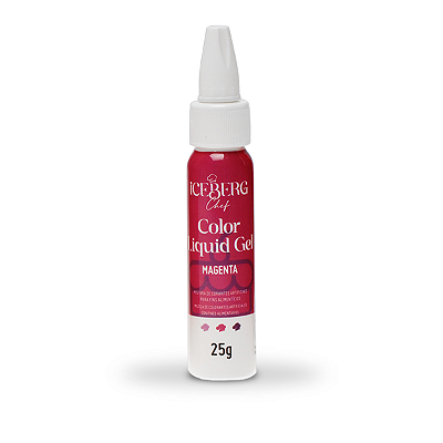 Corante Magenta Liquid Gel 25g Iceberg Chef Original
