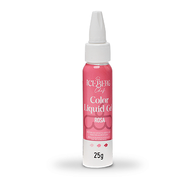 Corante Rosa Liquid Gel 25g Iceberg Chef Original