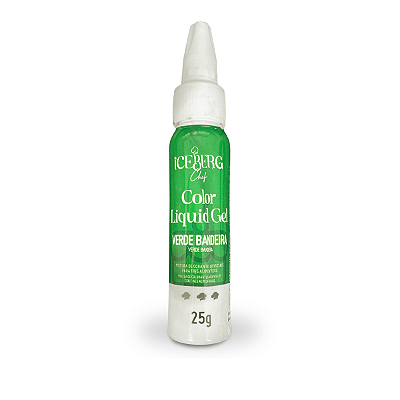 Corante Verde Bandeira Liquid Gel 25g Iceberg Chef Original