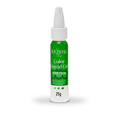 Corante Verde Folha Liquid Gel 25g Iceberg Chef Original