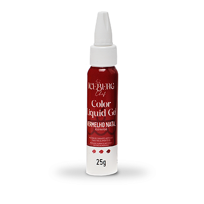 Corante Vermelho Natal Liquid Gel 25g Iceberg Chef Original