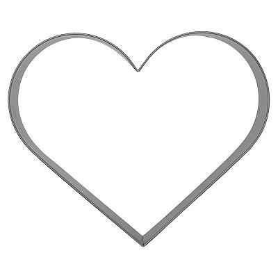 Cortador Aro Coração 9,0 x 8,0 x 4,0 Alt cm