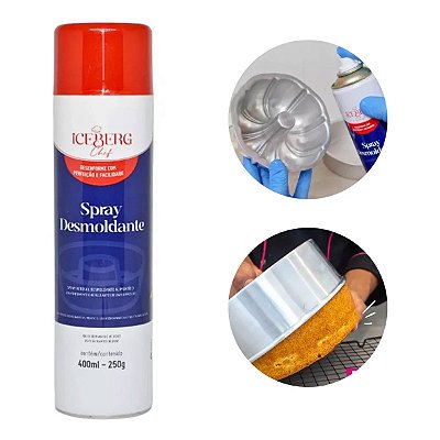 Desmoldante Spray para bolos - 400ml/250g  Iceberg