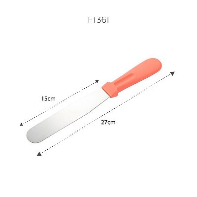 Espatula Reta Inox 27 Cm