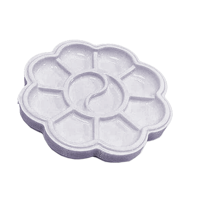 Kit - 10 Paleta de Cores Descartáveis  Godê para Pintura artística, Aquarela, Gesso,