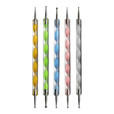 Kit 5 Boleador / Esteca Ponta Dupla Decoração