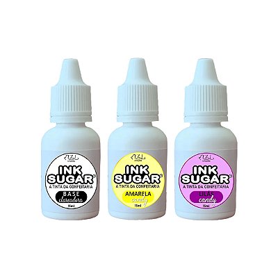 Kit Ink Sugar Trio Candy B (Lilás, Amarelo e Base)