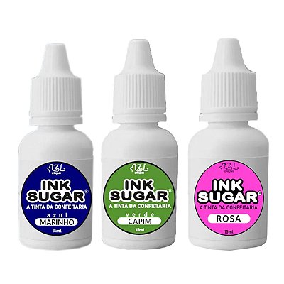 Kit Ink Sugar Trio Clássico C (Marinho, Capim e Rosa)