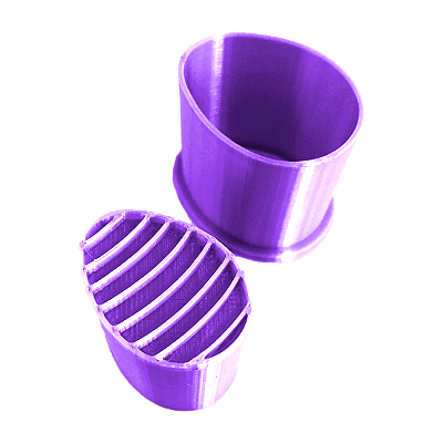 Modelador 7004 - Ejetor Ovo de Páscoa Listrado - Flexarte