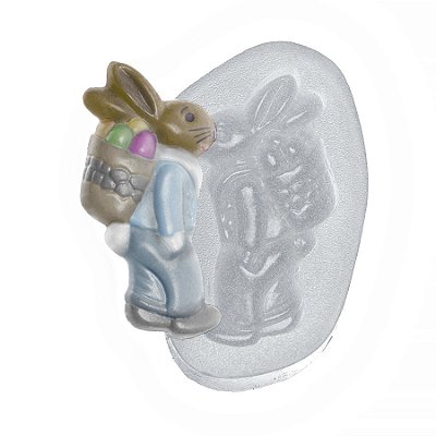 Molde de  Silicone 003 - Coelho em Pé Grande