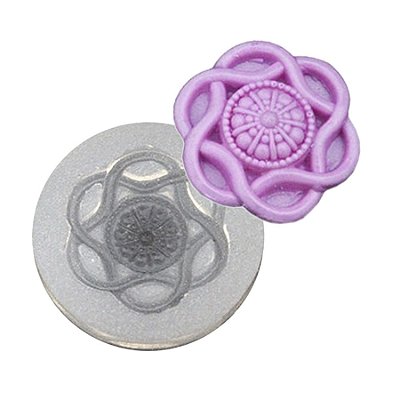 Molde de  Silicone 048 - Botão Mandala