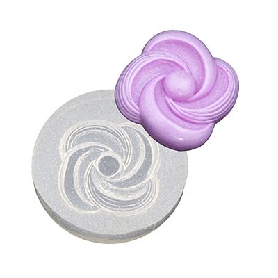 Molde de  Silicone 050 - Botão Tornado